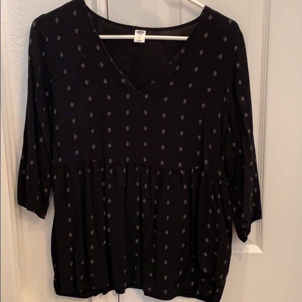 Old Navy peplum bandana print blouse- size S